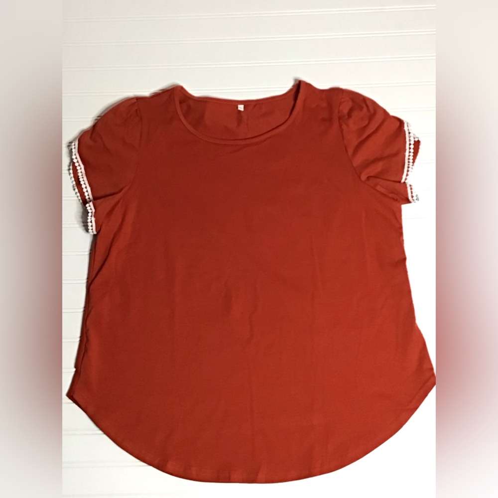 Women's xl Casual Rust Top (0216) - Picture 2 of 7